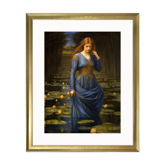 The Enigmatic Lady of Shalott Classic Framed Art Prints