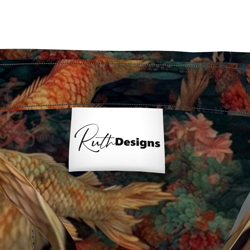 Koi Pond Impressionist Mens Short Sleeve Shirt