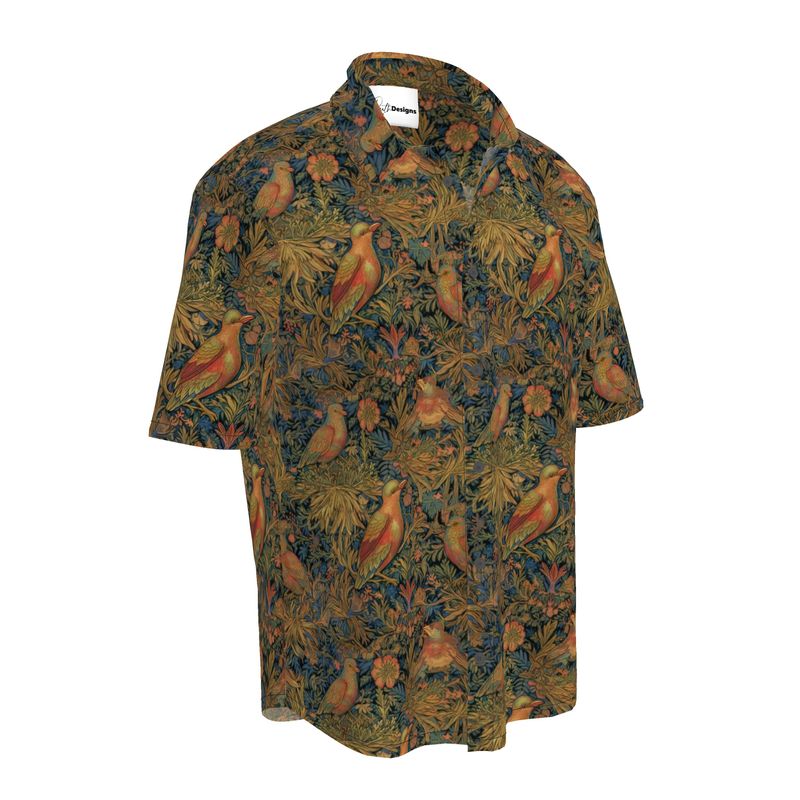 Tudor Birds Mens Short Sleeve Shirt