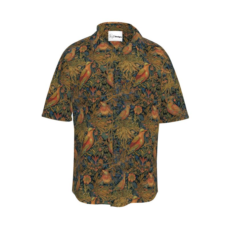 Tudor Birds Mens Short Sleeve Shirt