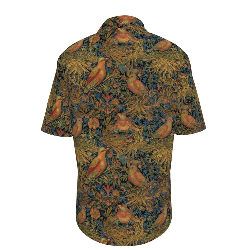 Tudor Birds Mens Short Sleeve Shirt