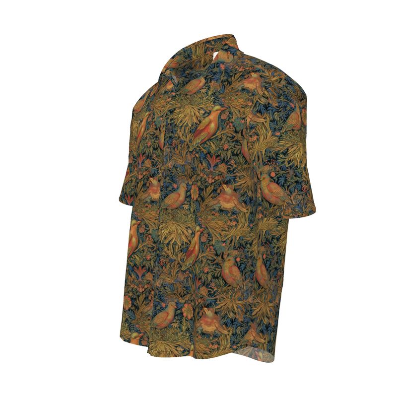 Tudor Birds Mens Short Sleeve Shirt