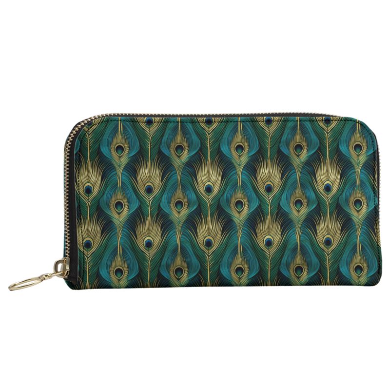 Deco Plume Rhapsody Leather Zip Purse