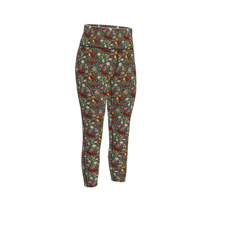 Blooming Birds Sports Leggings