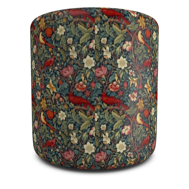 Blooming Birds Pouffe Square or Round