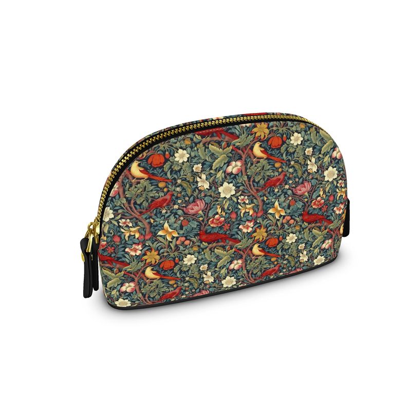 Blooming Birds Premium Nappa Make Up Bag