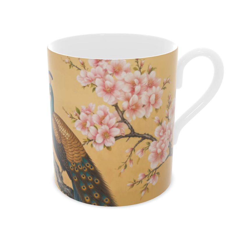 Imperial Peacock Bone China Mug