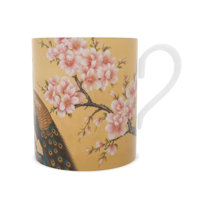 Imperial Peacock Bone China Mug