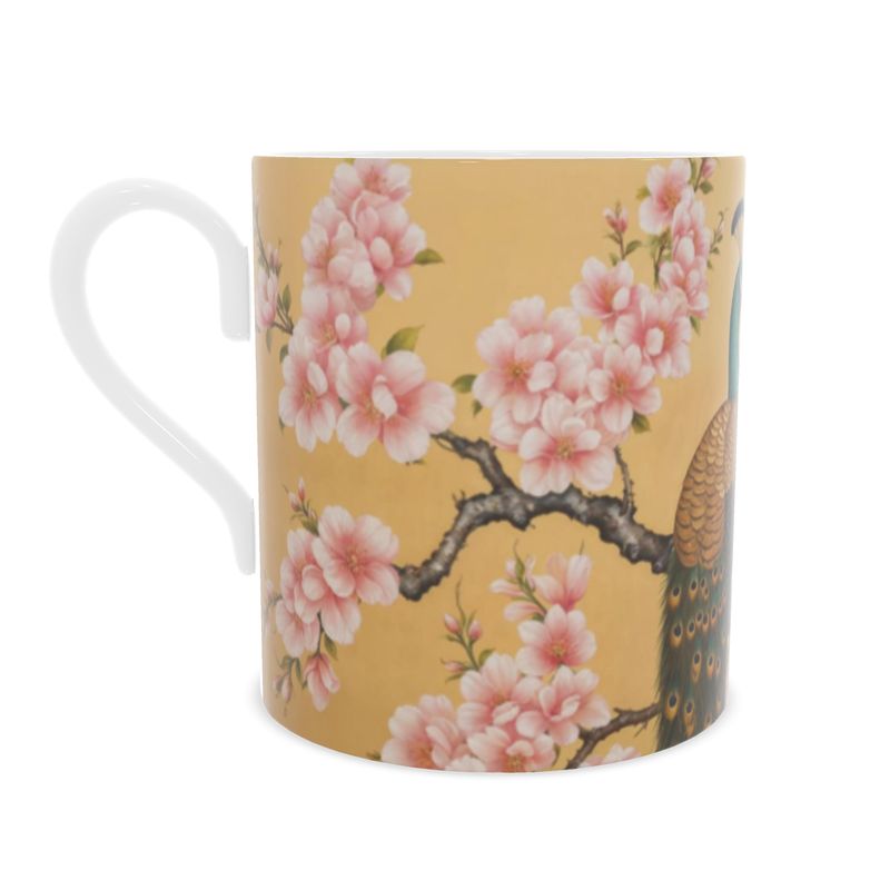 Imperial Peacock Bone China Mug