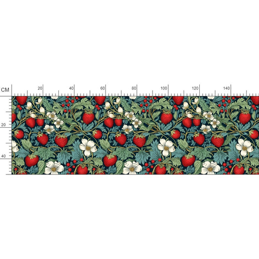 Strawberry Patch Repeat Pattern Fabric