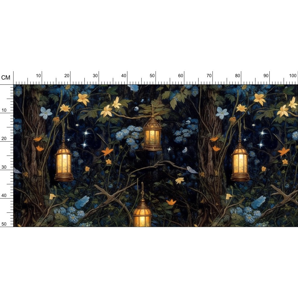 Enchanted Nightlights Repeat Pattern Fabric