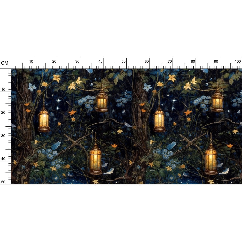Enchanted Nightlights Repeat Pattern Fabric