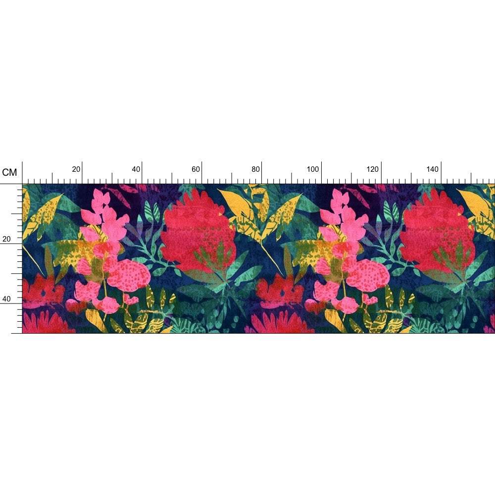 Botanic Gelli Burst Repeat Pattern Fabric